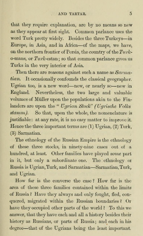 Стр. 5 гл. 1 Р. Г. Лэтэм. Татары в составе Российской империи
