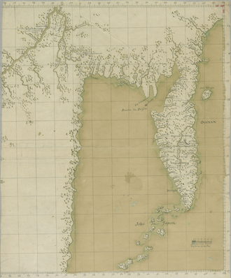 Охотское море и Камчатка на карте Евреинова и Лужина, 1722 год