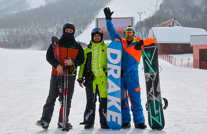    Российские туристы на горнолыжном курорте в КНДР.Юрий Смитюк/ТАСС
