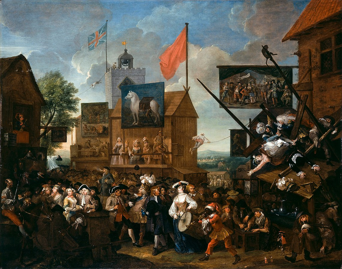 Уильям Хогарт, «Ярмарка в Саутуорке», 1733 