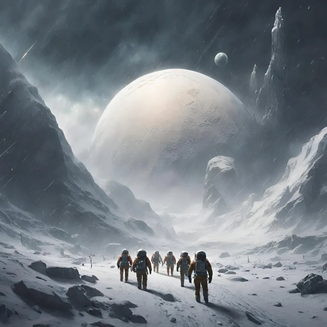 Команда Авроры высадилась на планету.