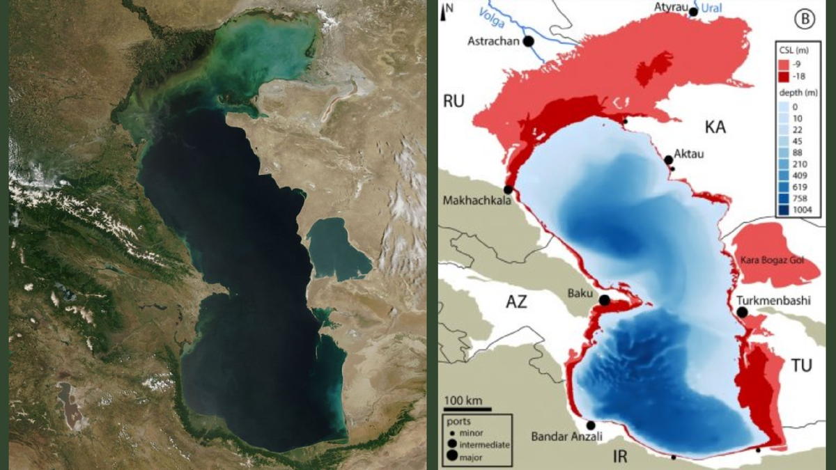 Полуостров в каспийском море 9. Обмеление Каспийского моря озера. Каспийское и Аральское море на карте. Территория Каспийского моря карта. Аральское море и Каспийское море на карте.