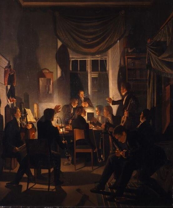 Tobacco cometogether, 1828 (худож. Вильгельм Бендз)