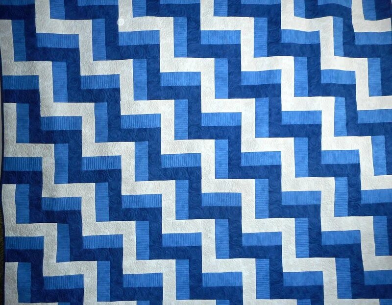 лоскутный узор со ступенями