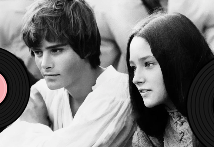 Оливия Хасси и Леонард Уайтинг в фильме "Ромео и Джульетта" (1968). 