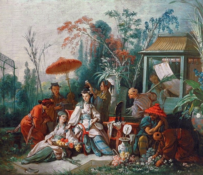 "Китайский садик", 1742 г,  художник Франсуа Буше