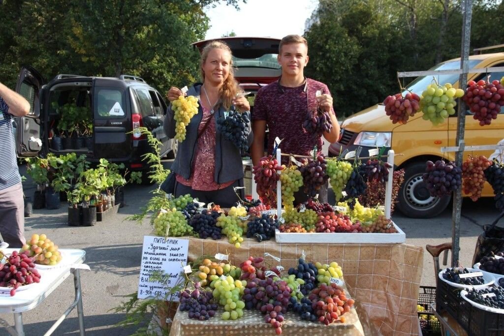 Выставка в г. Липецке - на фото дочь Алина и внук Сергей