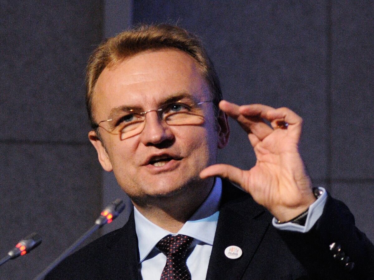    Лидер партии "Самопомощь" Андрей Садовой на презентации программы политической партии "Самопомощь"© РИА Новости / Александр Максименко