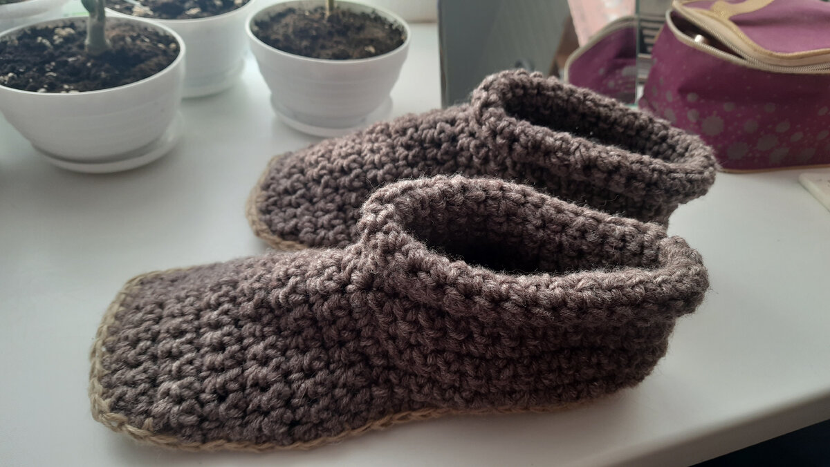 Домашняя обувь по мастер-классу на моем канале