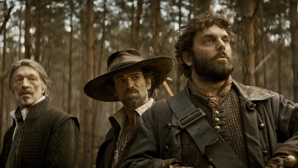 Ромен Дюрис в роли Арамиса на кадре из фильма «Три мушкетёра: Миледи»