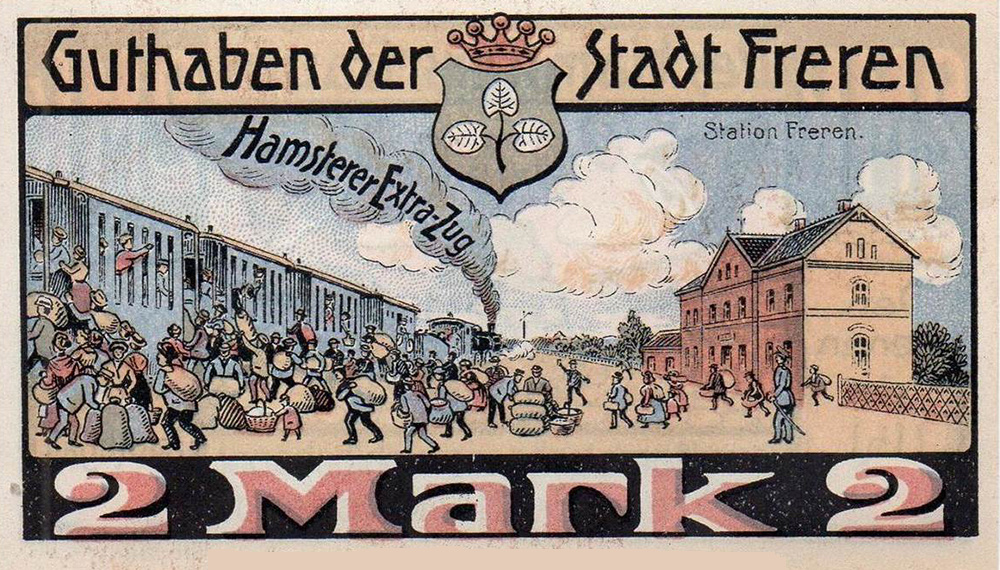 Фререн. 2 марки 1922 (аверс)