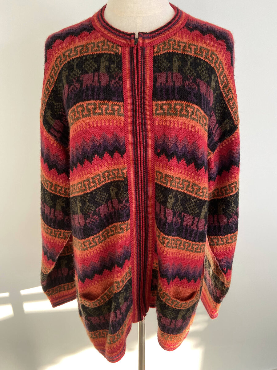 Шерстяной кадриган бренда Arcohi’s из 100% альпаки