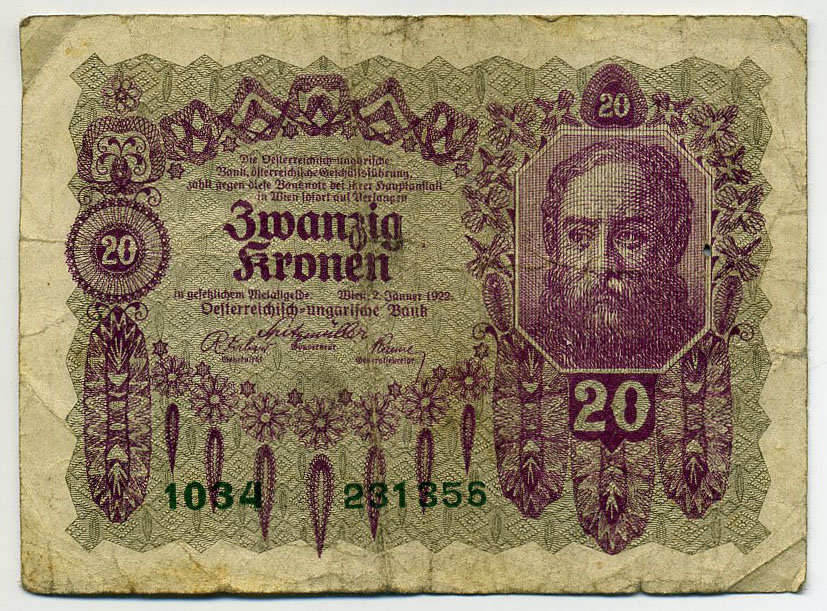 Первая австрийская крона 1922 года