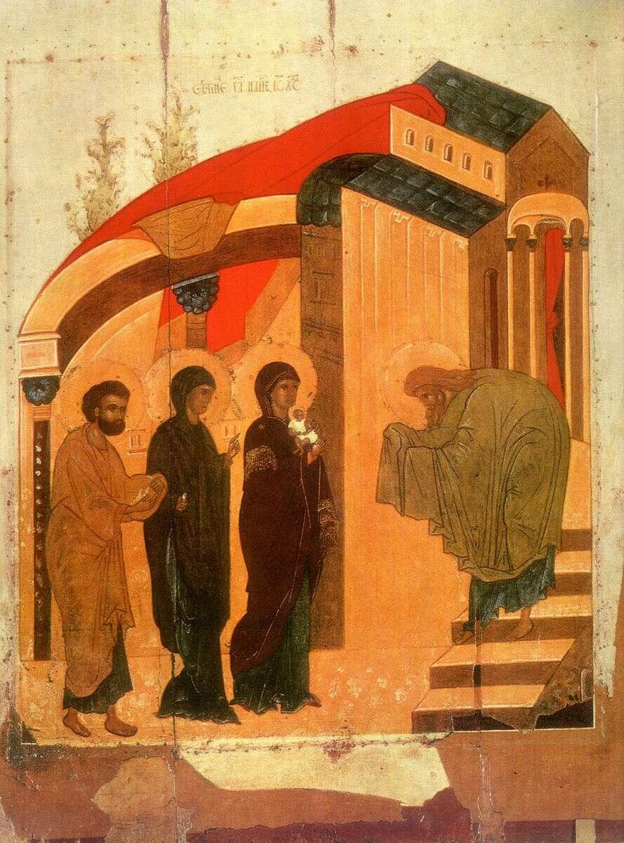 Сретение Господне. Икона. Изображение из открытых источников.