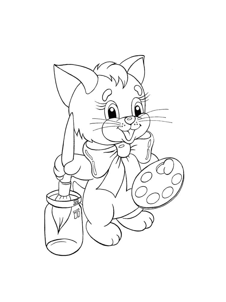 раскраска. раскраска 5 котиков. раскраска 5 котиков. раскраска котята в корзинке. раскраска.