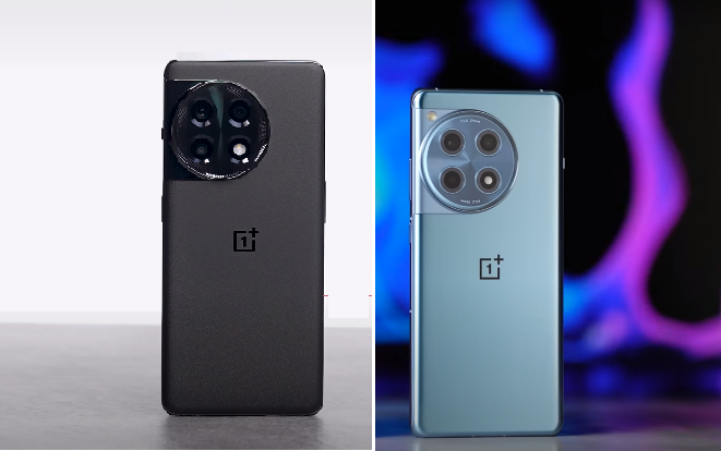 OnePlus 11R слева и OnePlus 12R справа