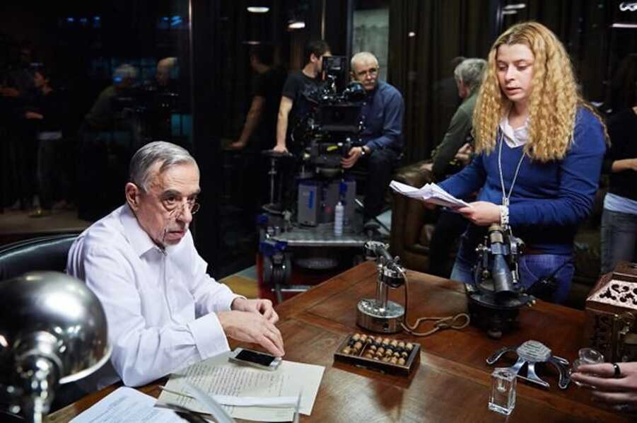 Владимир Грамматиков на съёмках фильма "Счастье - это..." 