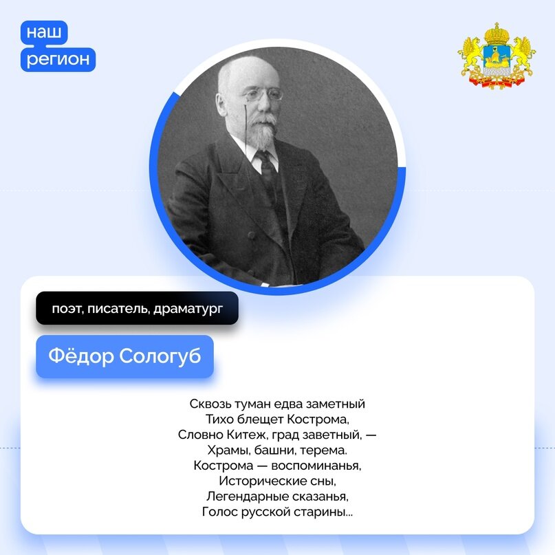 Фёдор Сологуб оказался в Костроме в один из самых сложных периодов своей жизни.  В первые послереволюционные годы поэт страдал от безденежья.