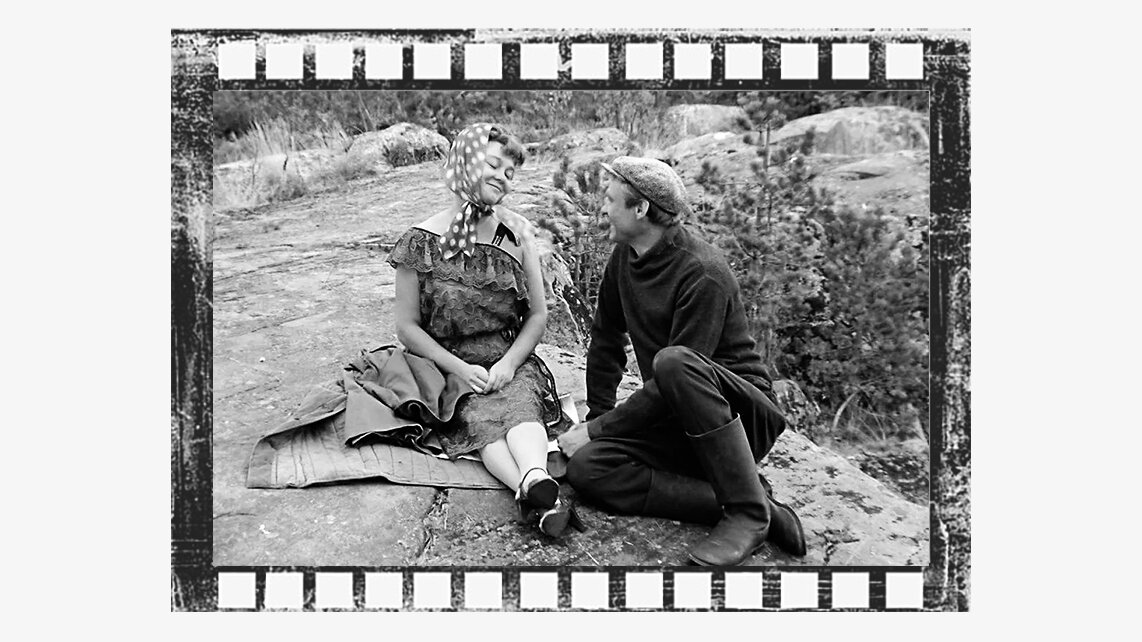 Кадр из фильма "Любовь и голуби"