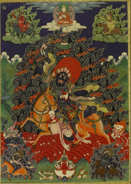 Палден Лхамо. Монголия, XIX в. Эл. ресурс URL: https://www.himalayanart.org/items/12957