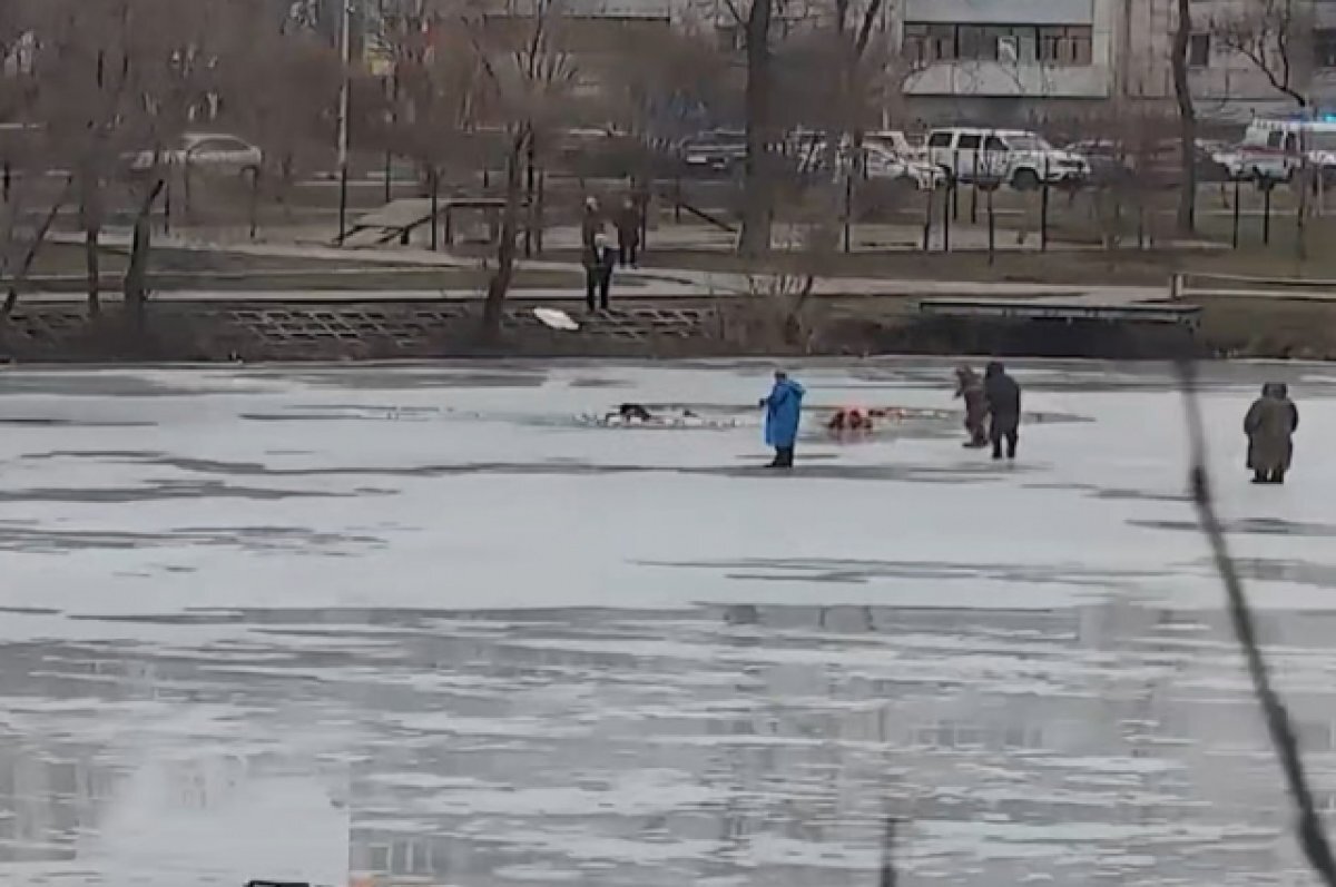    В Белгороде три рыбака провалились под лёд на Везёлке