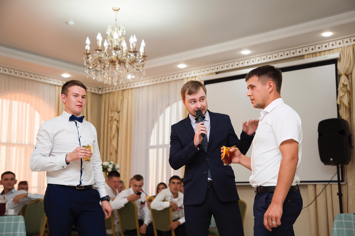 Рабочие моменты на свадьбе