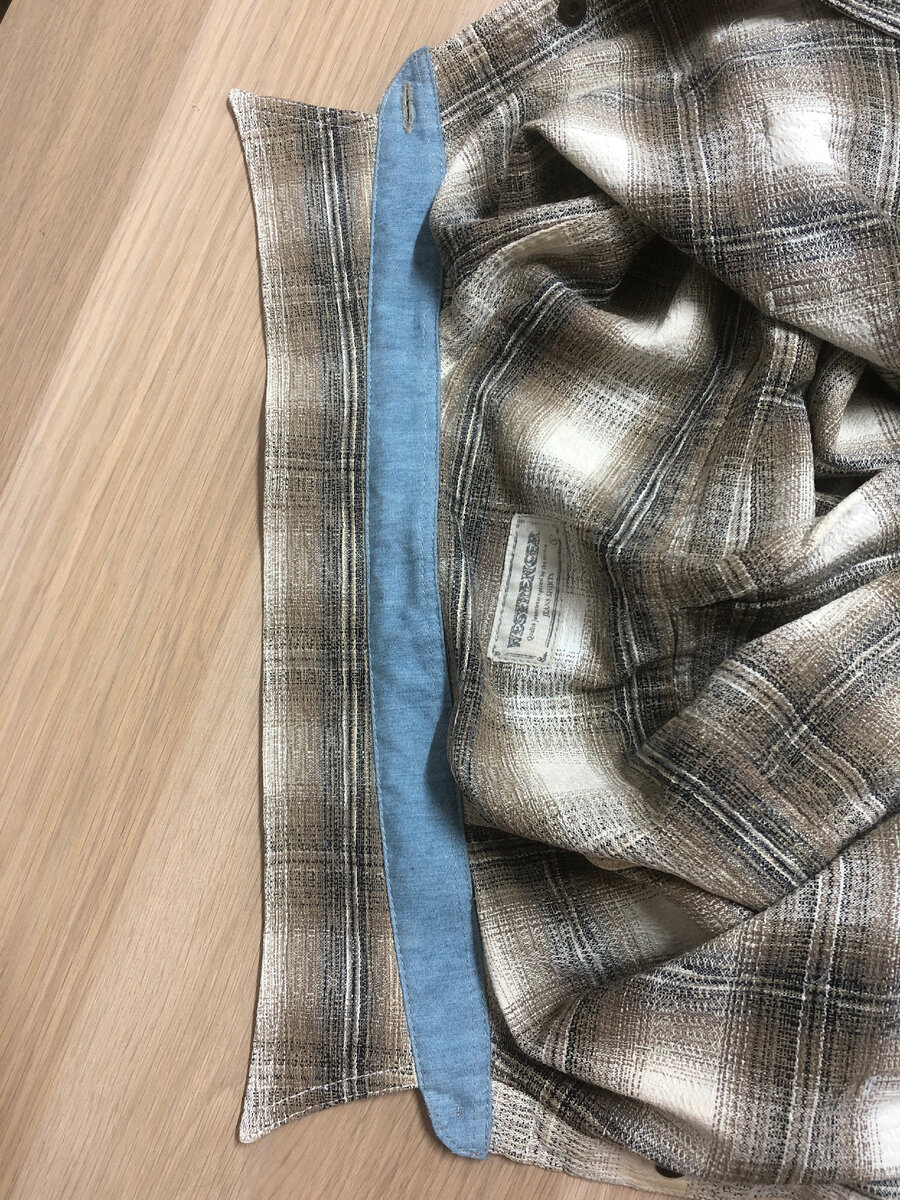 отремонтированный воротник, фото из моего архива