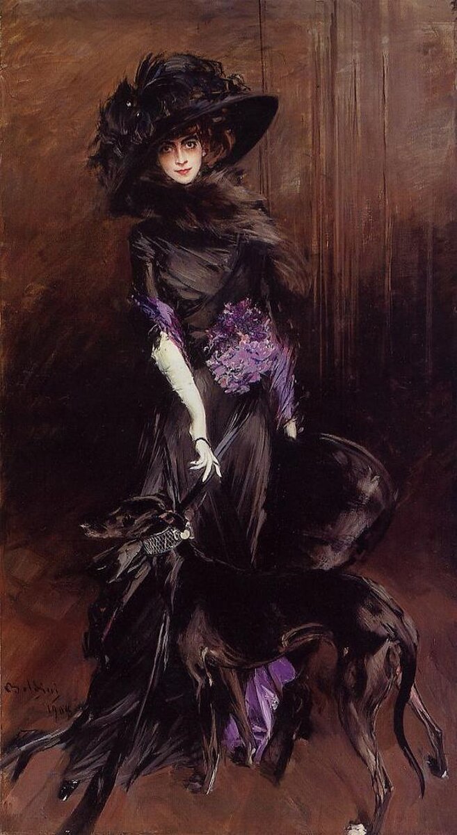 Еще один портрет маркизы Луизы Касати, 1914, о ней я напишу отдельный пост