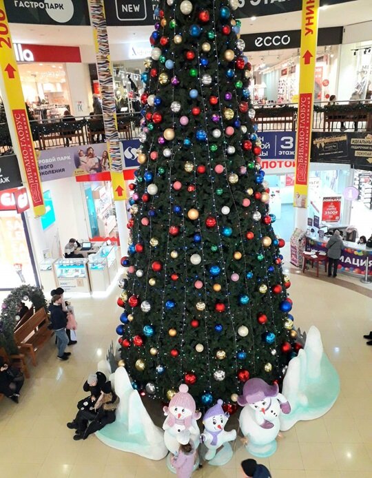 ТРЦ Фокус в Новый год. (Фото автора)