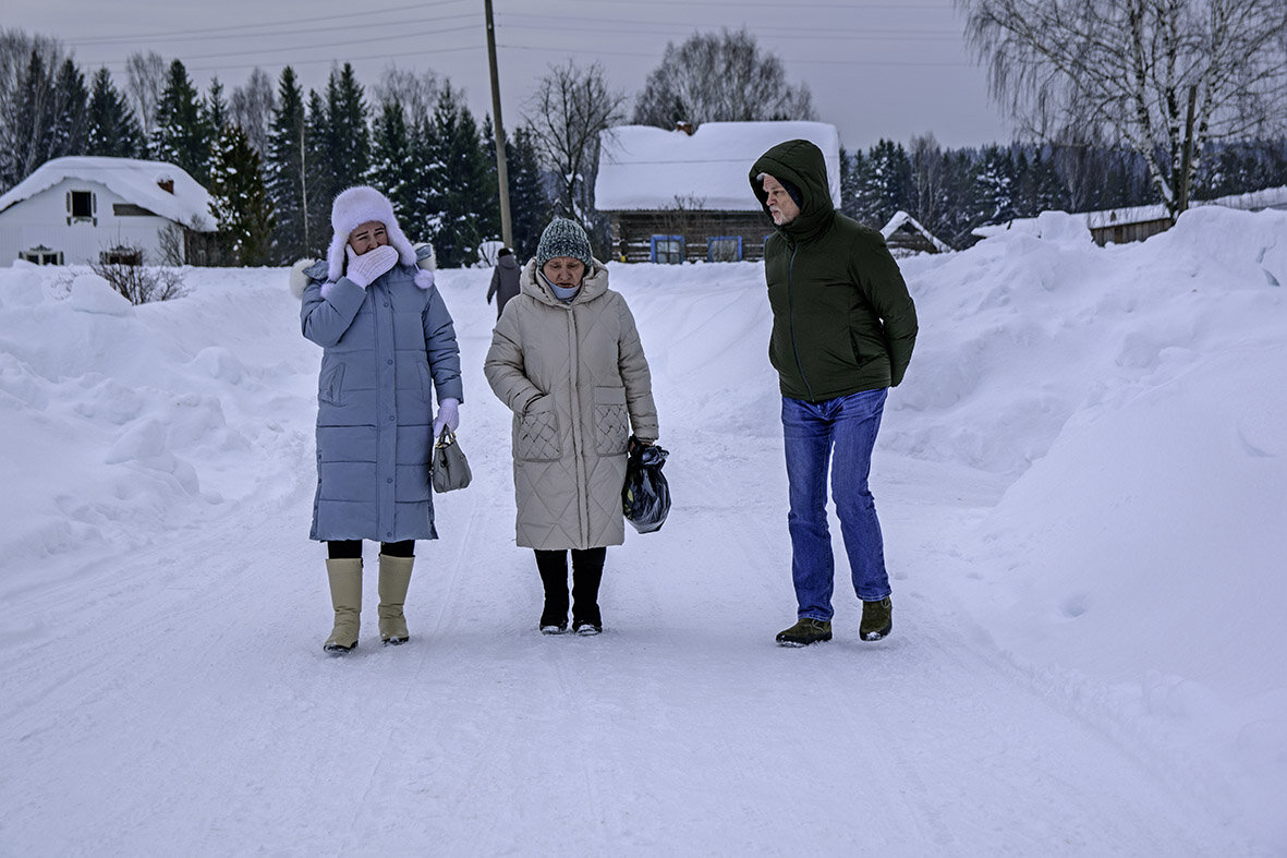 Прогулка по улицам деревни Бараны