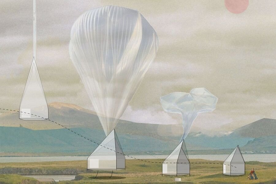 Концепция летающих домов Hour Glass от студии McLeod и Ekkist