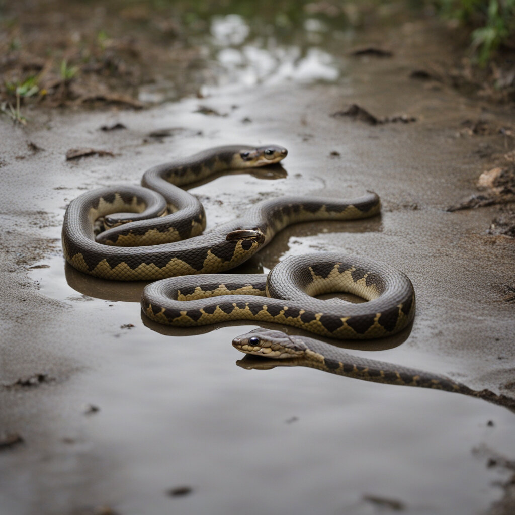 2 любые скороговорки. Мой вариант: уж ужи уже в луже. Это вторая скороговорка, которую вспомнила, когда меня попросили назвать две любые скороговорки. А так нейросеть mage.space проиллюстрировала эту вторую скороговорку.