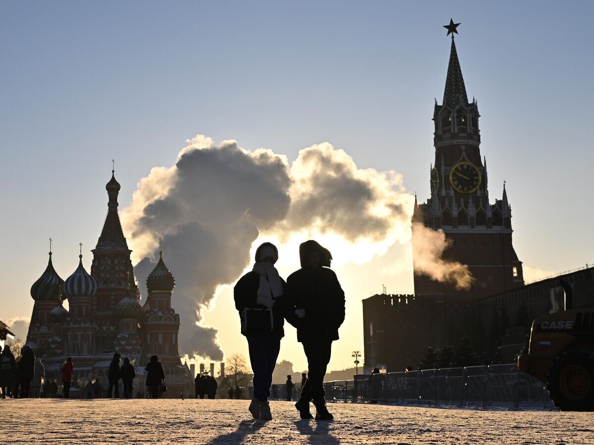 Люди в морозный день на Красной площади в Москве© РИА Новости / Кирилл Зыков