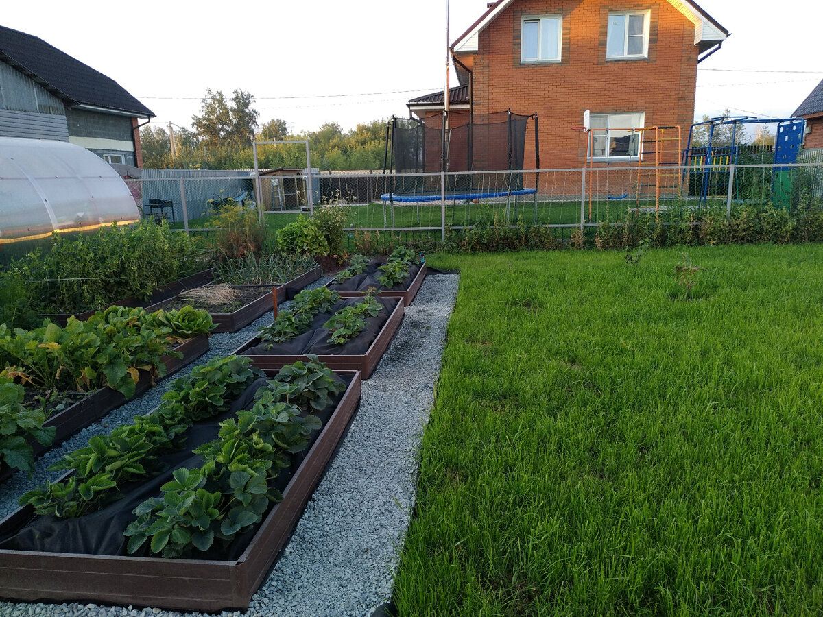 Сейчас так, но плюс цветочки появились и забор облагорожен) Я, оказывается, в том году не фотографировала. А!Еще сейчас напротив 4-этажки)
