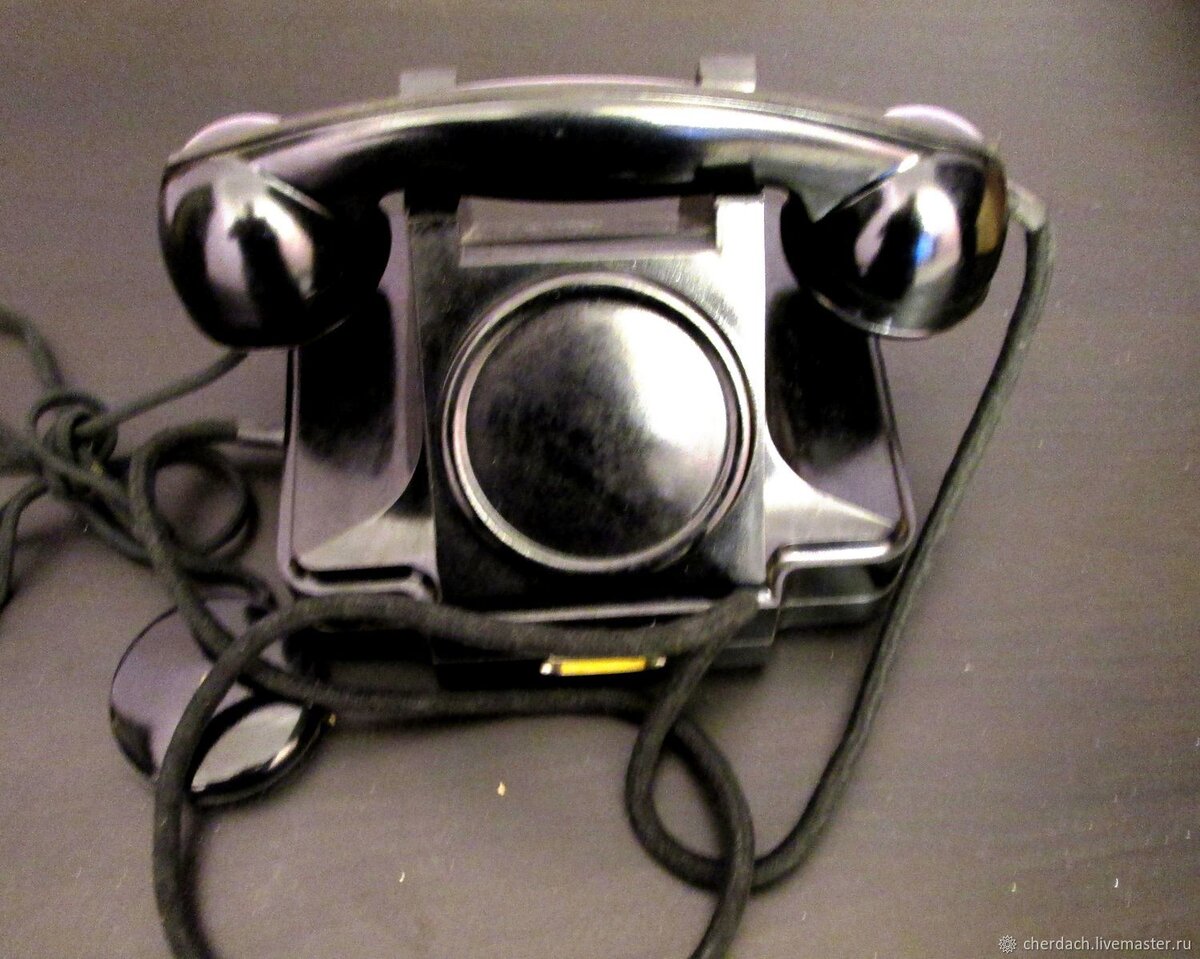 Кабинетный телефон 1960 г. Оригинал: Советский Телефон Black Phone Loft СССР
 
