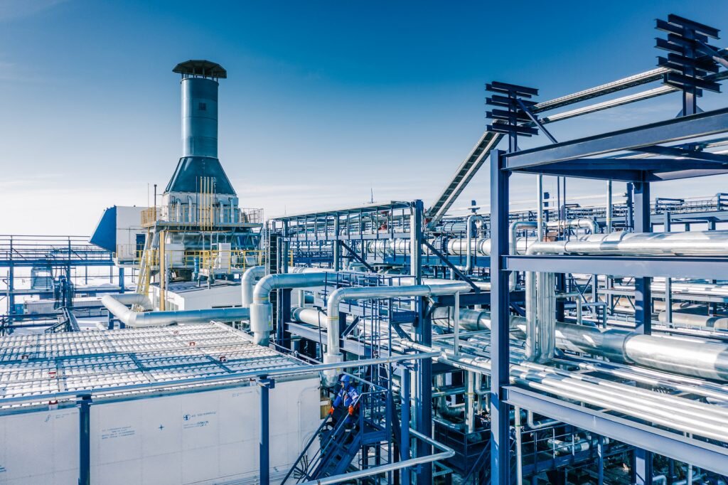    Установка подготовки нефти и газа на Оренбургском месторождении Анна Послянова