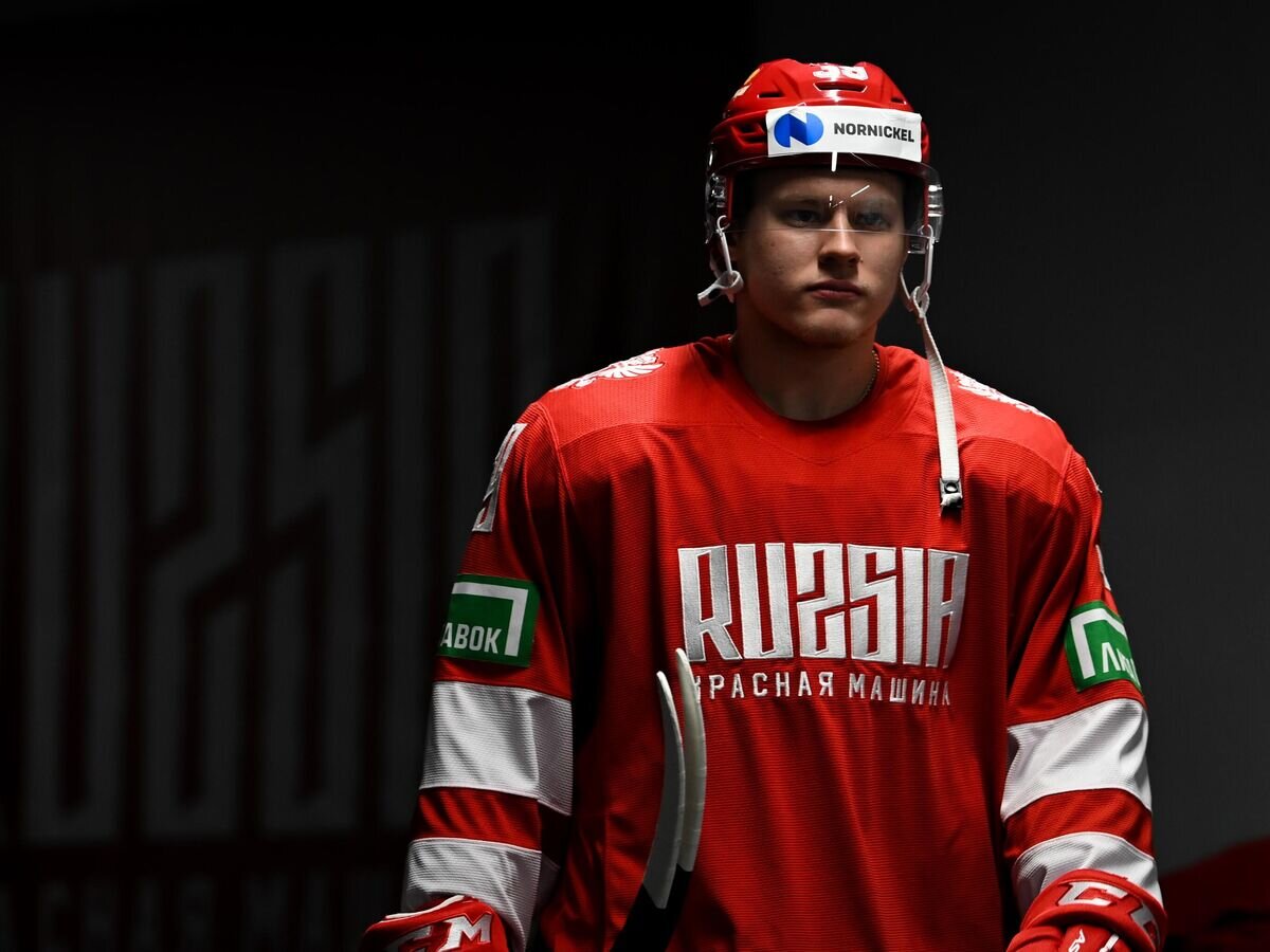    Матвей Мичков© Фото : Пресс-служба Федерации хоккея России (ФХР)