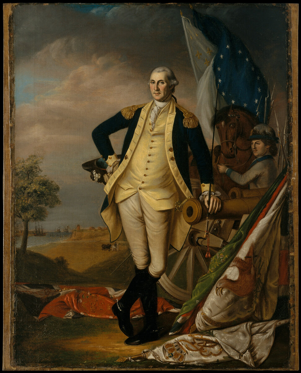 Дж. Пил «Портрет Джорджа Вашингтона», 1782 г.