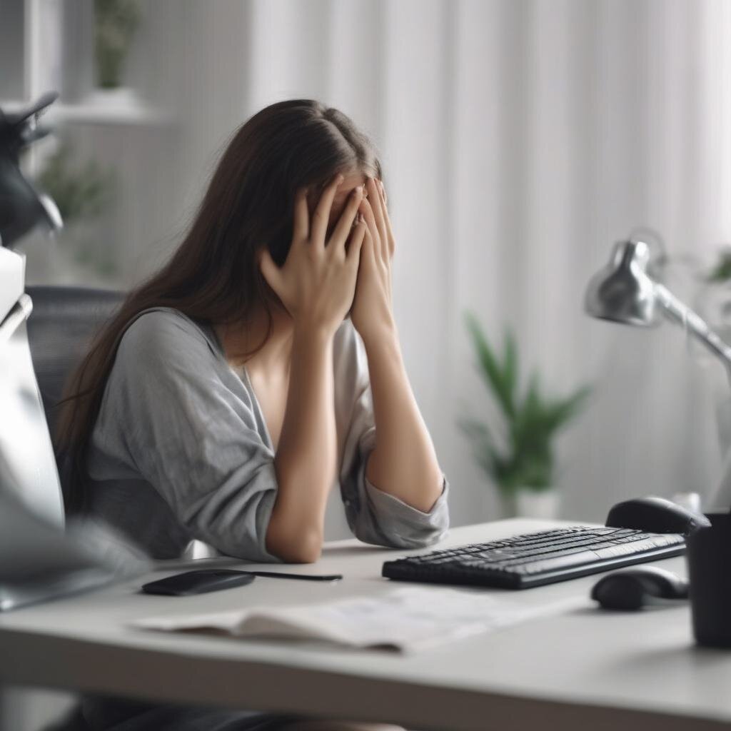 Девушка закрыла глаза от неожиданности