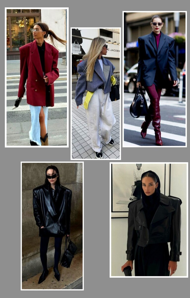 pinterest.com                                     Акцентные плечи на жакетах уже покидают ряды трендов в этом сезоне. 