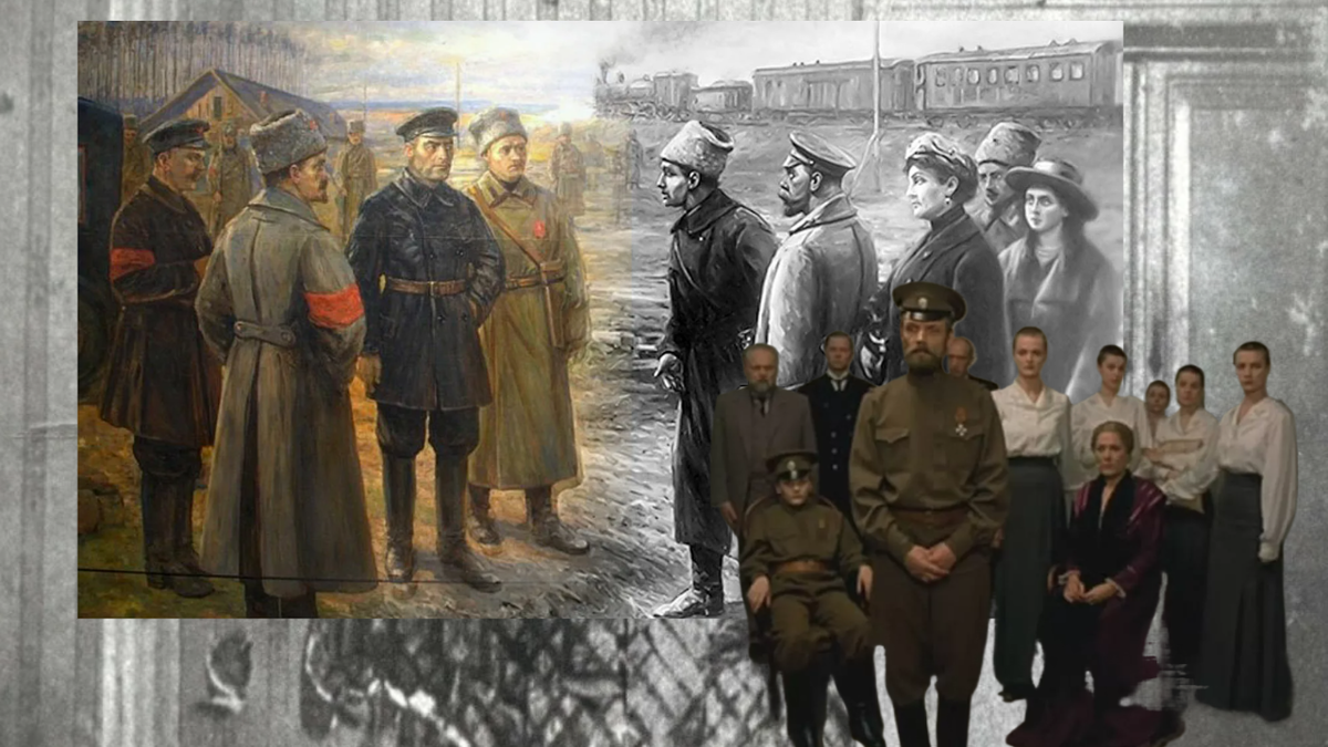 Передача семьи Романовых Уралсовету. Картина Пчелина.