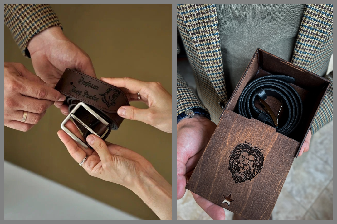 Мастерская уникальных подарков Rimov создает персональные аксессуары из натуральной кожи.