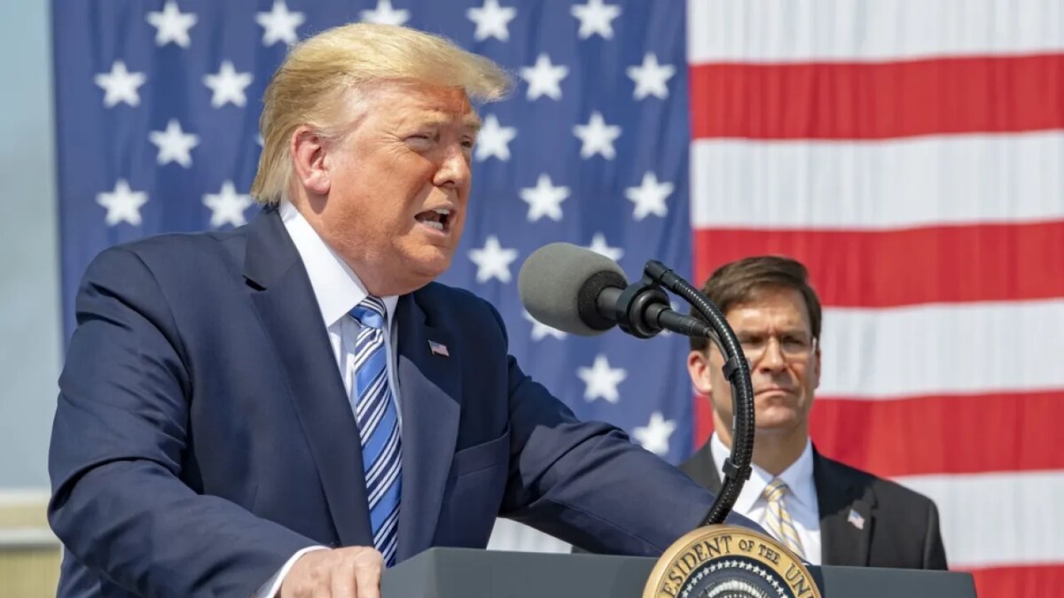   Бывший президент США Дональд Трамп.