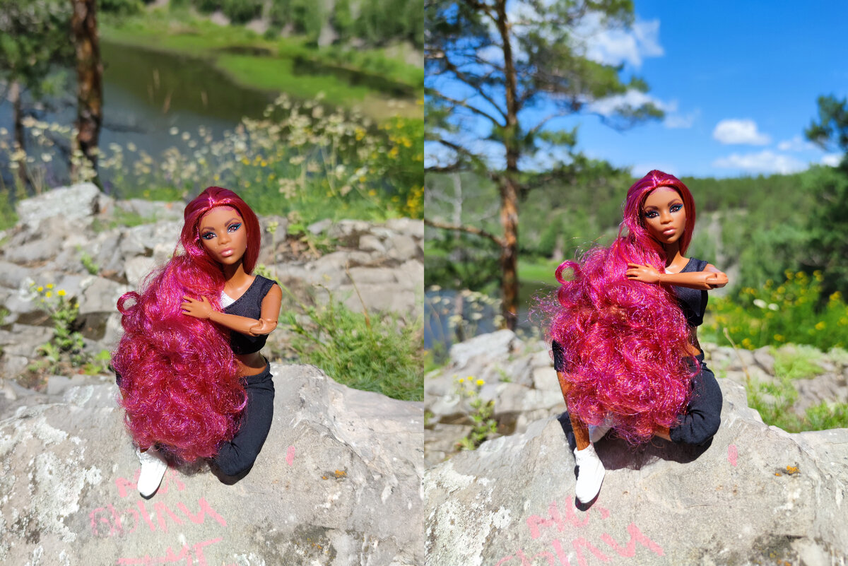 Слева, к сожалению, даже кусочек неба в кадр не попал