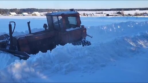 Дт не справляется со снегом