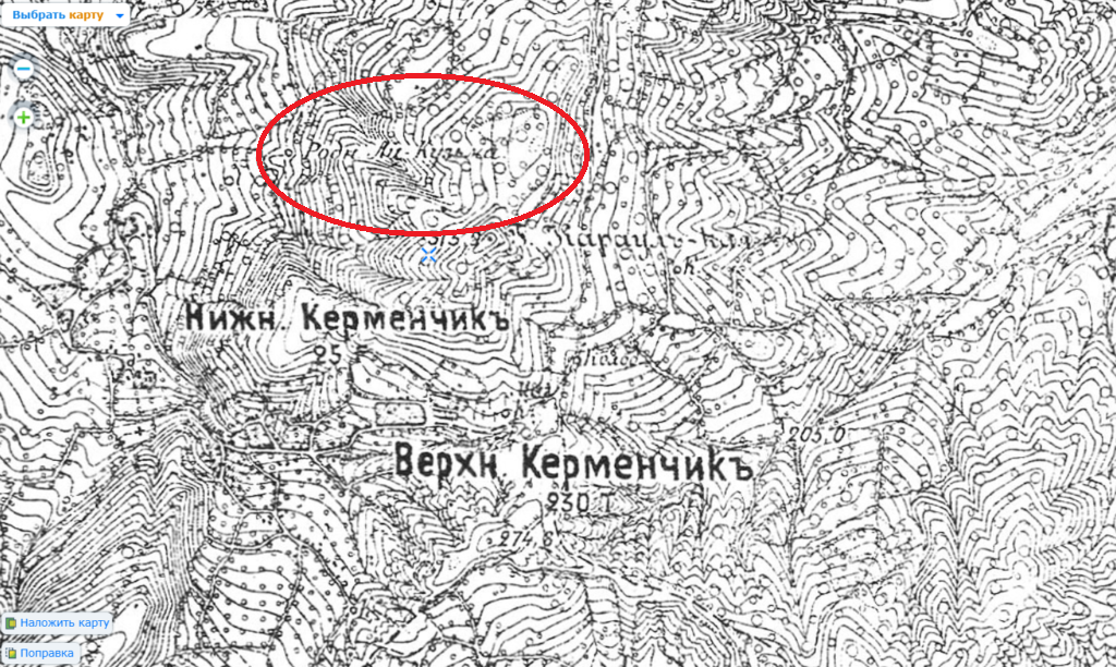 Карта Военно-топографического Депо 1886-1896 гг.