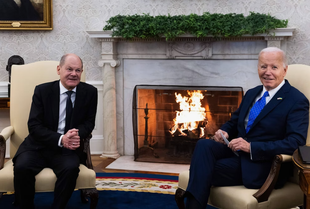 Олаф Шольц и Джо Байден