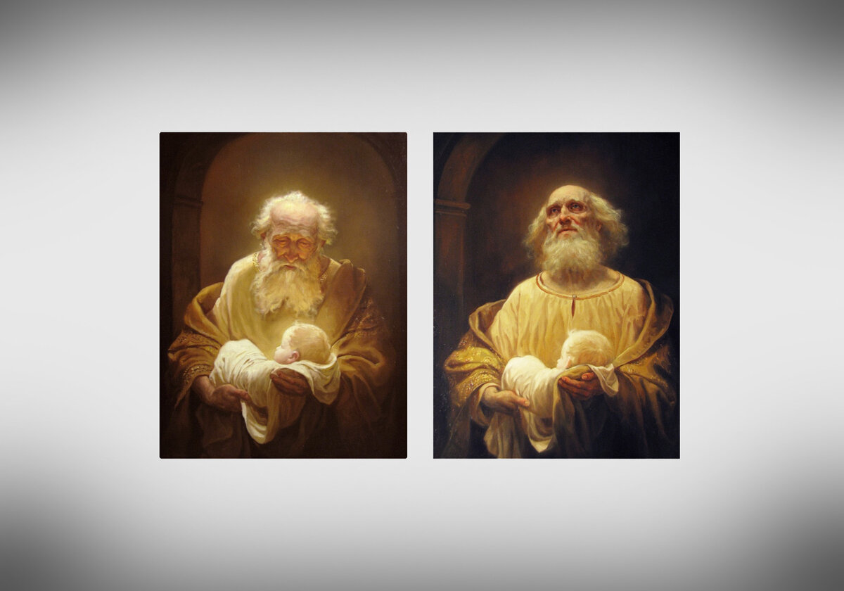 Шишкин Андрей Алексеевич. Симеон и Иисус, варианты