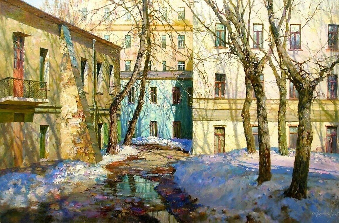 Обуховский Ю.А. "Московский дворик"