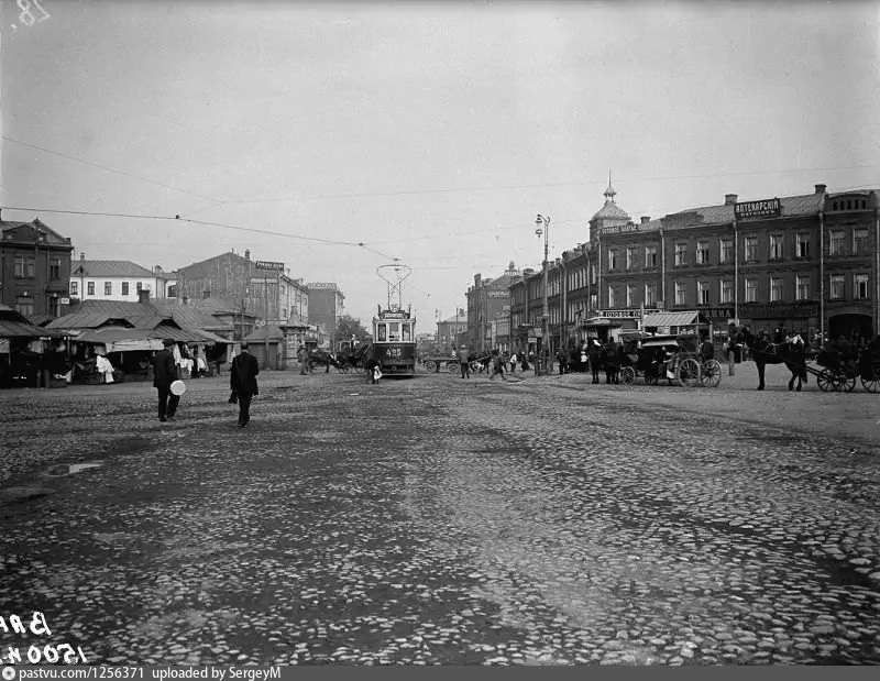 Площадь Пресненская Застава. 1914 г. Автор: Готье-Дюфайе Э. В.